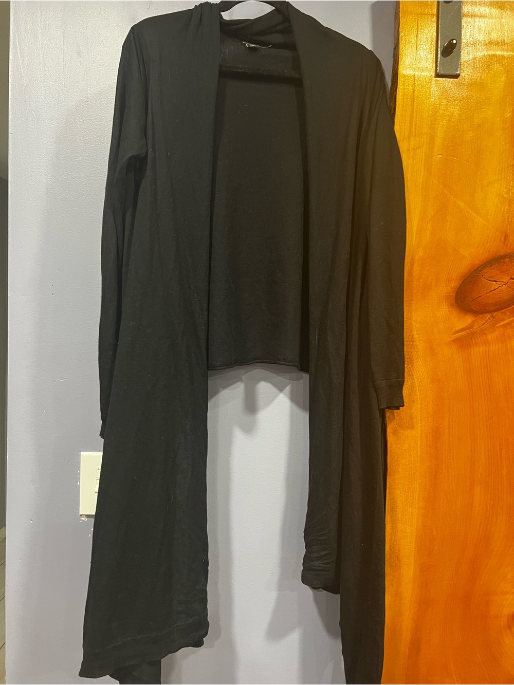 DKNY Black Lightweight Knit Cardigan